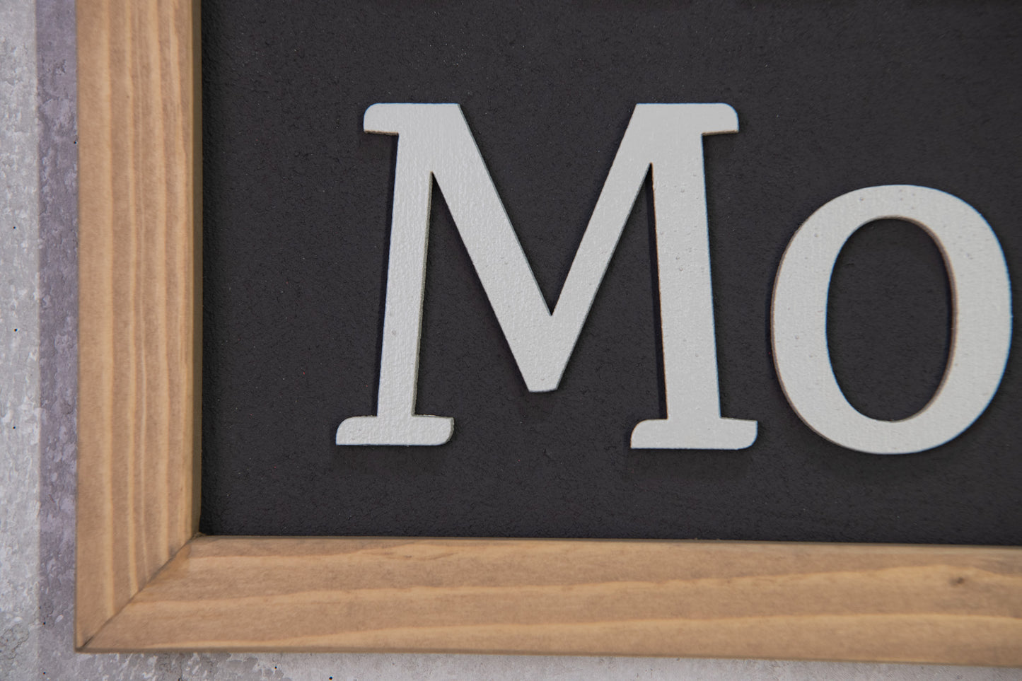 Ξύλινη Πινακίδα Τοίχου – Smile More – Χειροποίητη Διακοσμητική