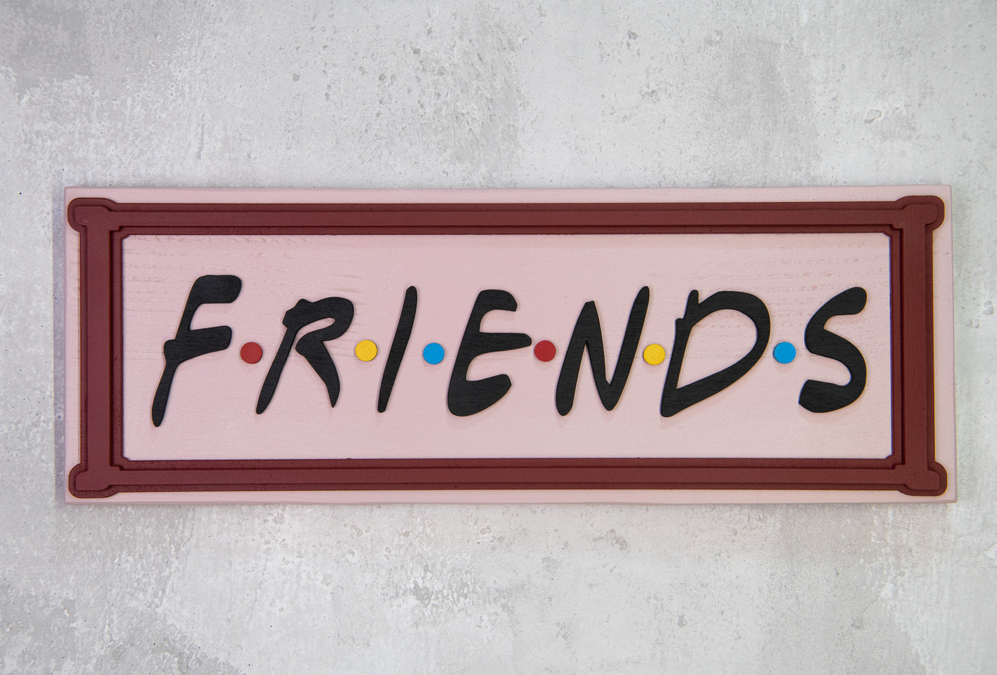 Χειροποίητη Ξύλινη Πινακίδα FRIENDS