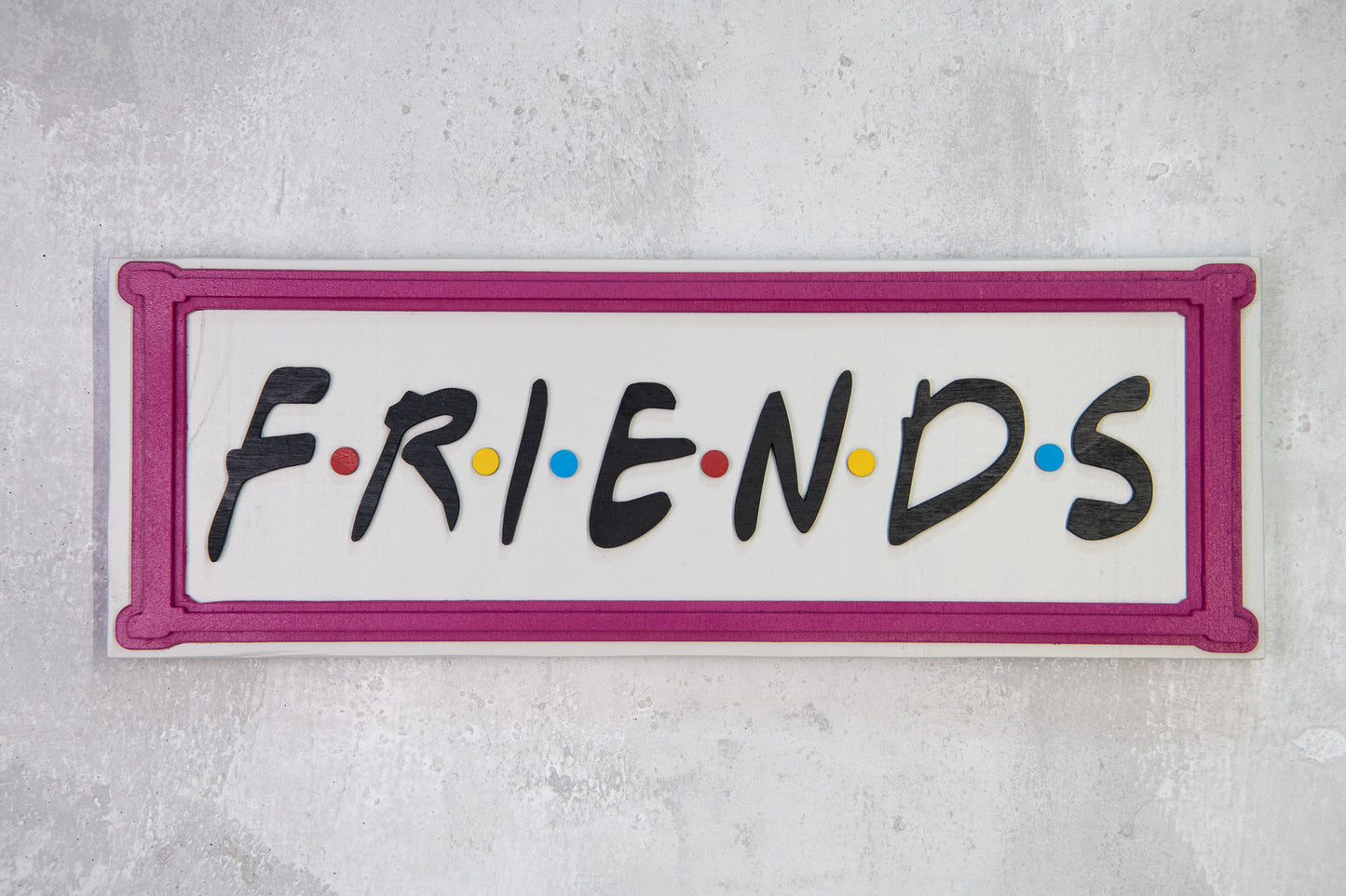 Χειροποίητη Ξύλινη Πινακίδα FRIENDS