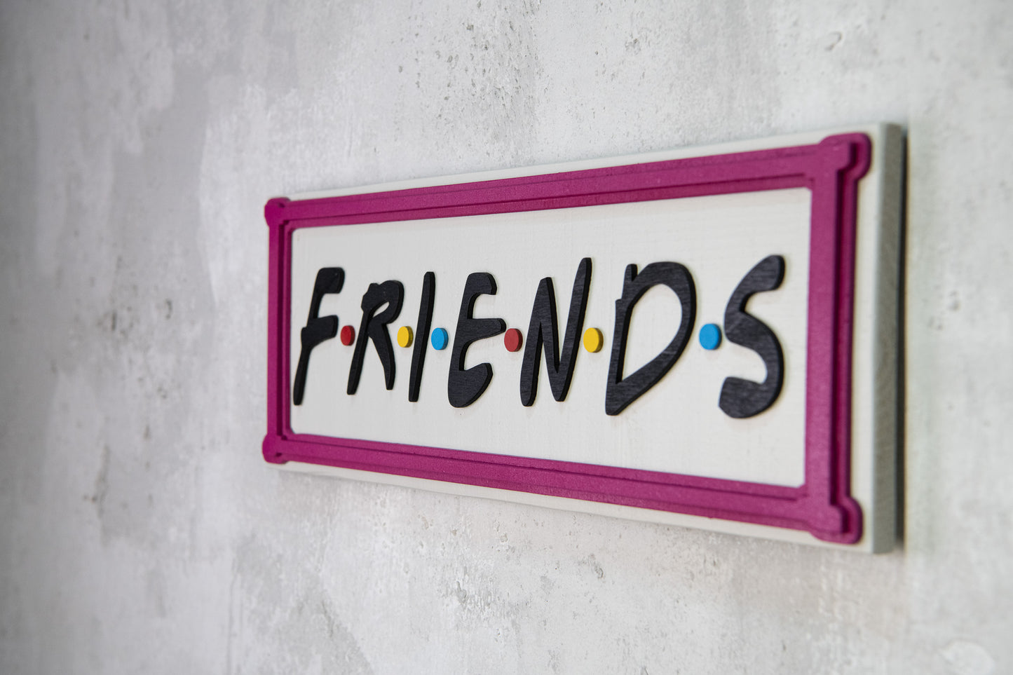 Χειροποίητη Ξύλινη Πινακίδα FRIENDS