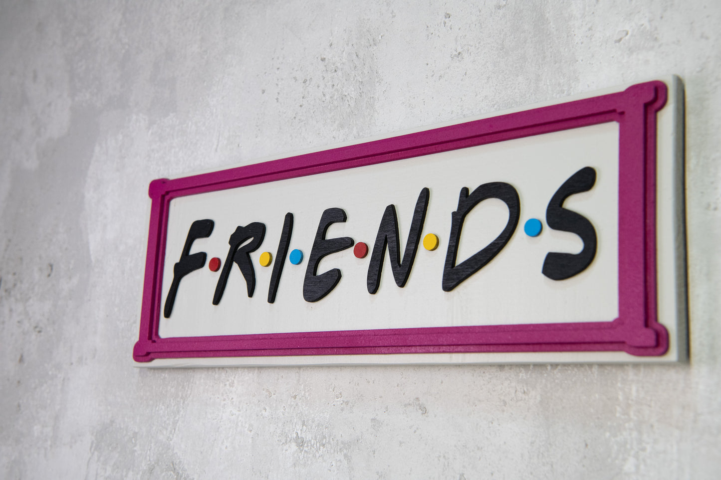 Χειροποίητη Ξύλινη Πινακίδα FRIENDS