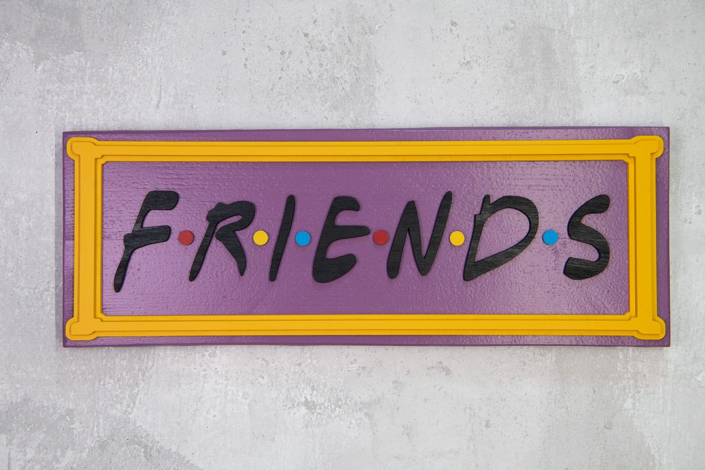 Χειροποίητη Ξύλινη Πινακίδα FRIENDS