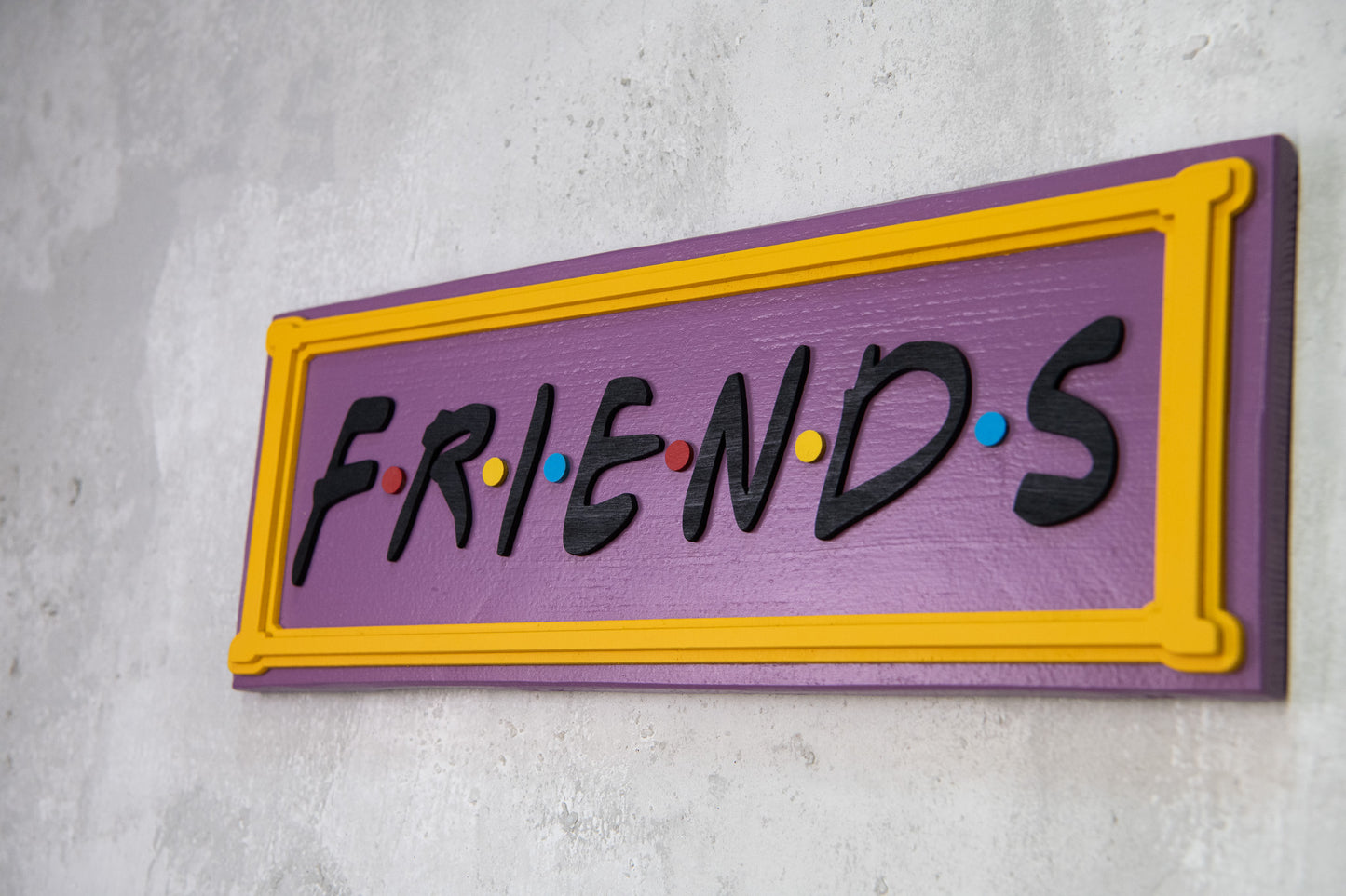 Χειροποίητη Ξύλινη Πινακίδα FRIENDS