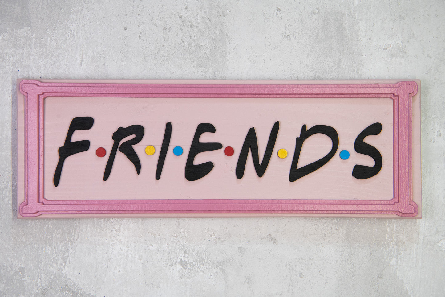 Χειροποίητη Ξύλινη Πινακίδα FRIENDS