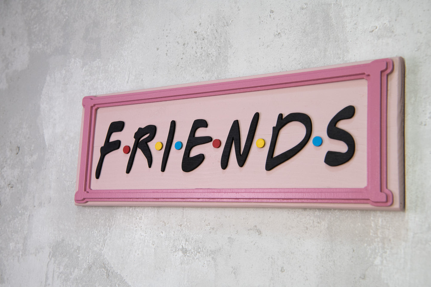 Χειροποίητη Ξύλινη Πινακίδα FRIENDS