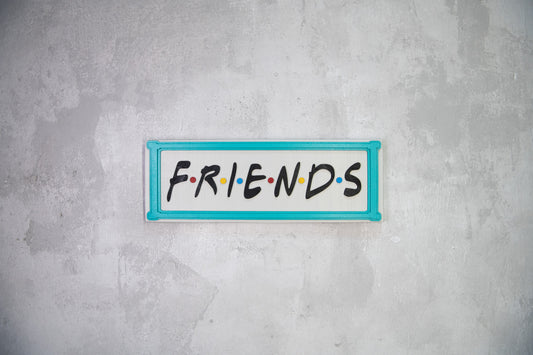 Χειροποίητη Ξύλινη Πινακίδα FRIENDS