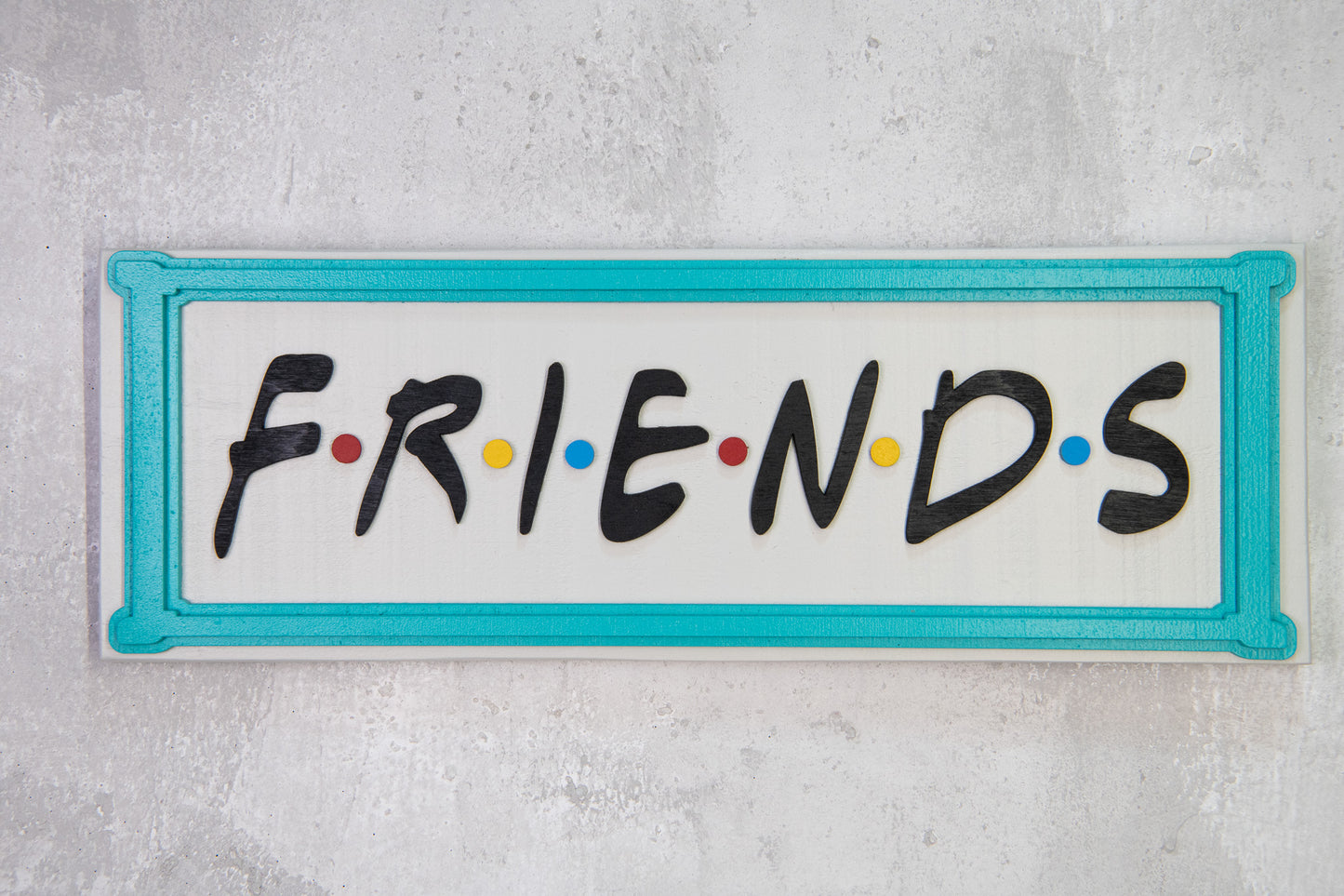 Χειροποίητη Ξύλινη Πινακίδα FRIENDS