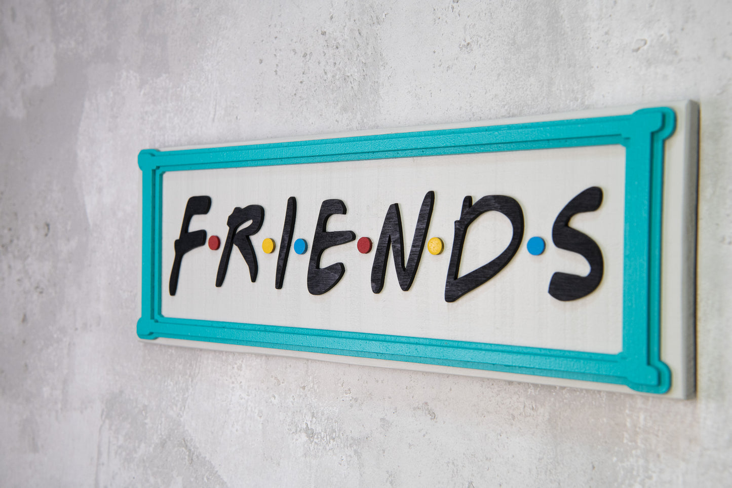 Χειροποίητη Ξύλινη Πινακίδα FRIENDS