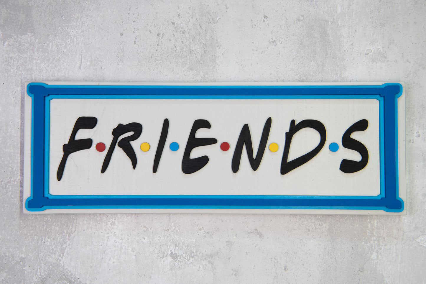 Χειροποίητη Ξύλινη Πινακίδα FRIENDS