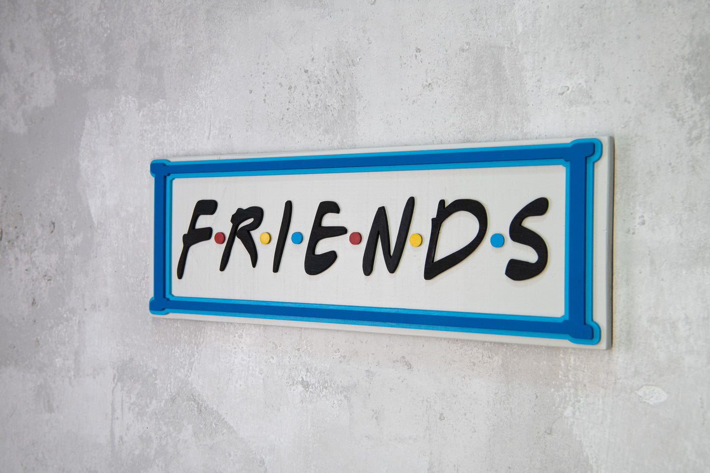 Χειροποίητη Ξύλινη Πινακίδα FRIENDS