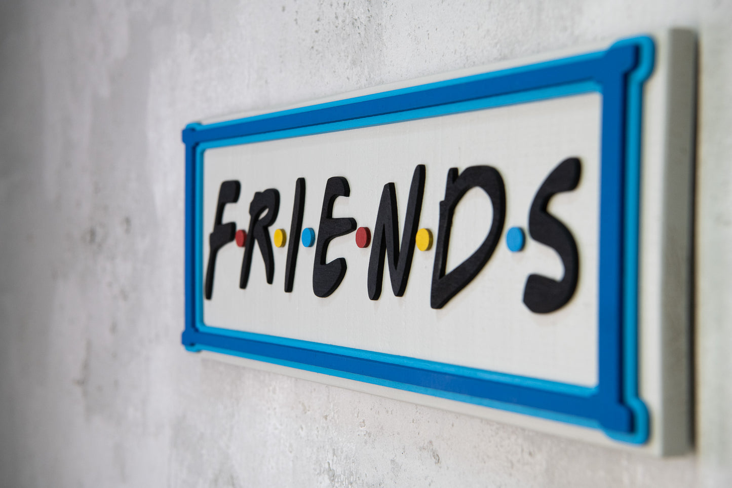 Χειροποίητη Ξύλινη Πινακίδα FRIENDS