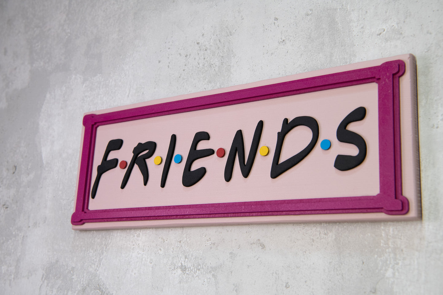 Χειροποίητη Ξύλινη Πινακίδα FRIENDS