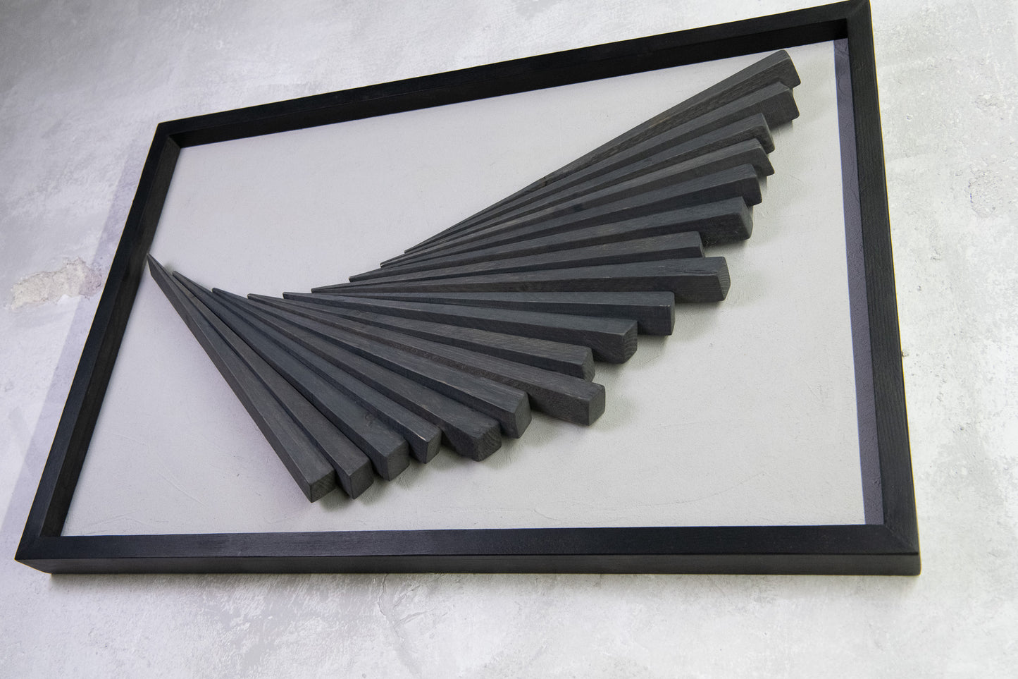 Αφηρημένο Ξύλινο Διακοσμητικό Έργο Τοίχου – Χειροποίητο Γεωμετρικό Design, Μοντέρνα Μινιμαλιστική Διακόσμηση