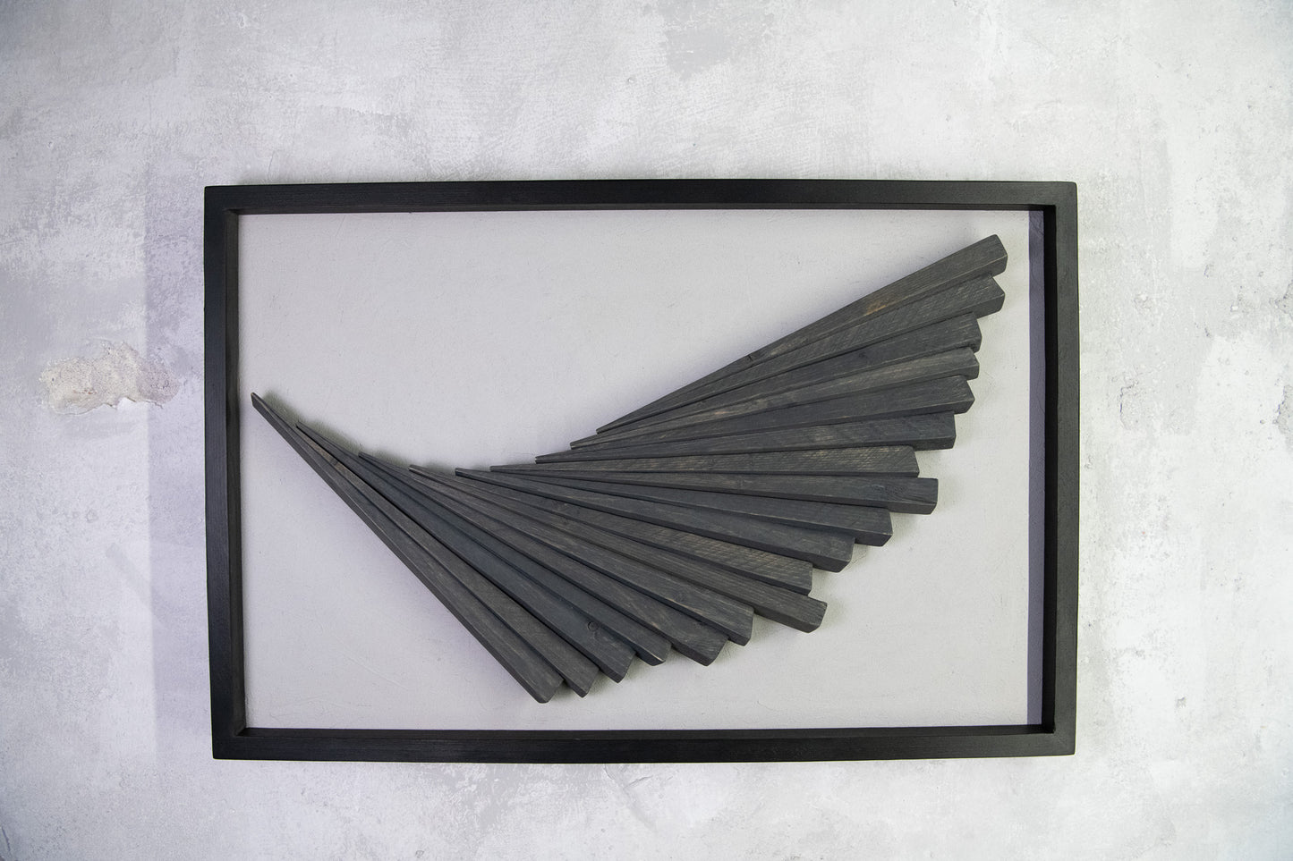 Αφηρημένο Ξύλινο Διακοσμητικό Έργο Τοίχου – Χειροποίητο Γεωμετρικό Design, Μοντέρνα Μινιμαλιστική Διακόσμηση