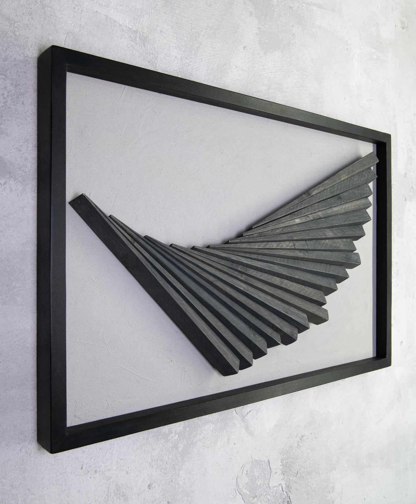 Αφηρημένο Ξύλινο Διακοσμητικό Έργο Τοίχου – Χειροποίητο Γεωμετρικό Design, Μοντέρνα Μινιμαλιστική Διακόσμηση