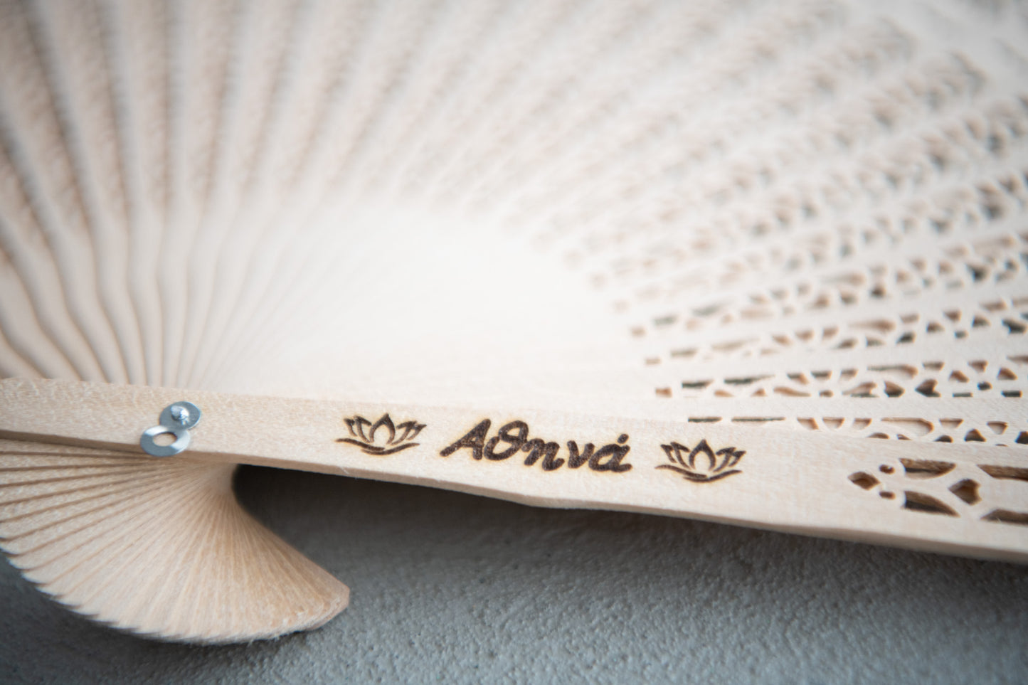 Personalized Wooden Hand Fan – Custom Name Engraved Fan – Wedding / Event Gift